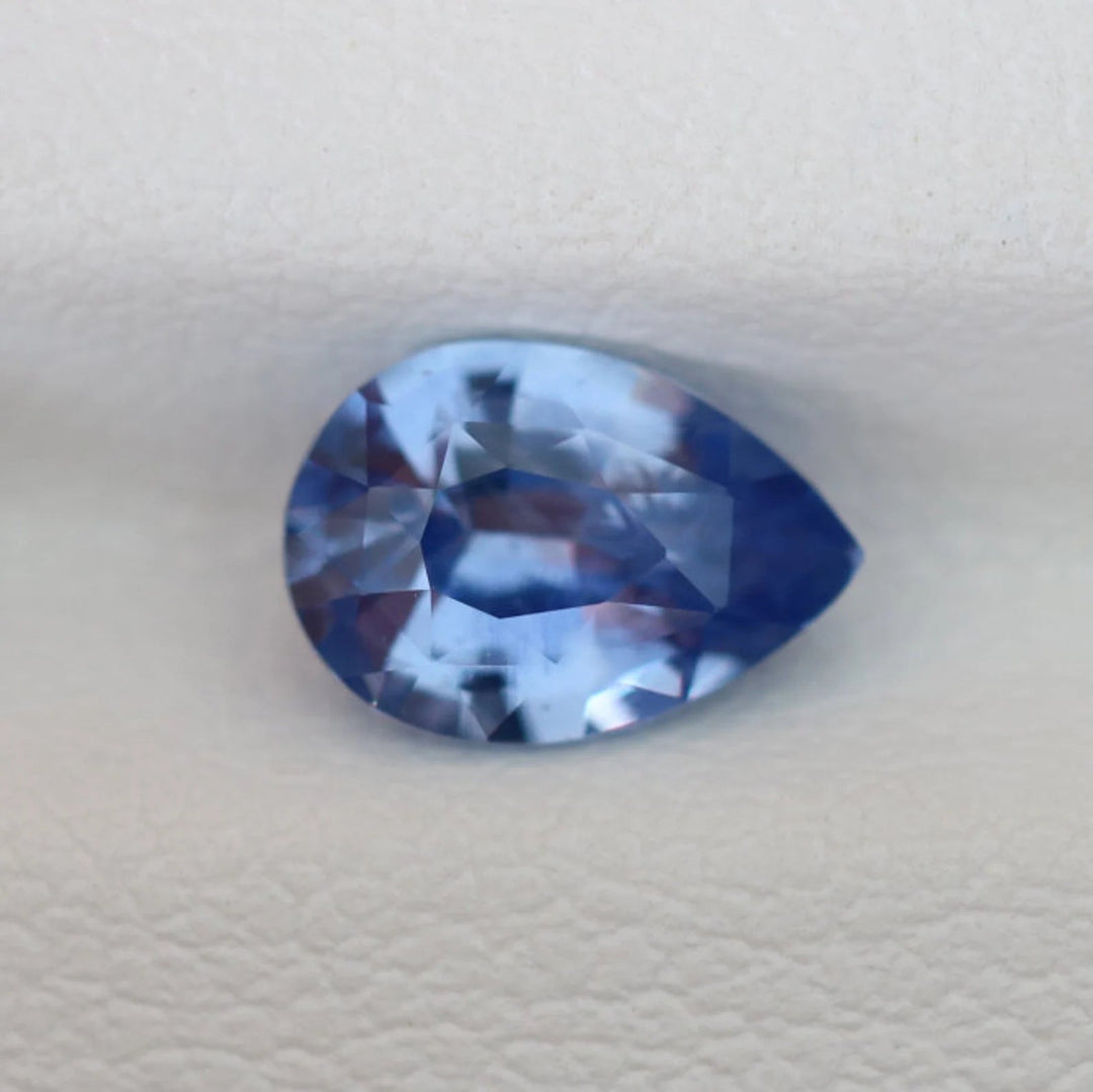 1.10 Ct Pear Cut Blue Sapphire, 7.5mm x 5.2mm x 3.5mm By Valley Rose