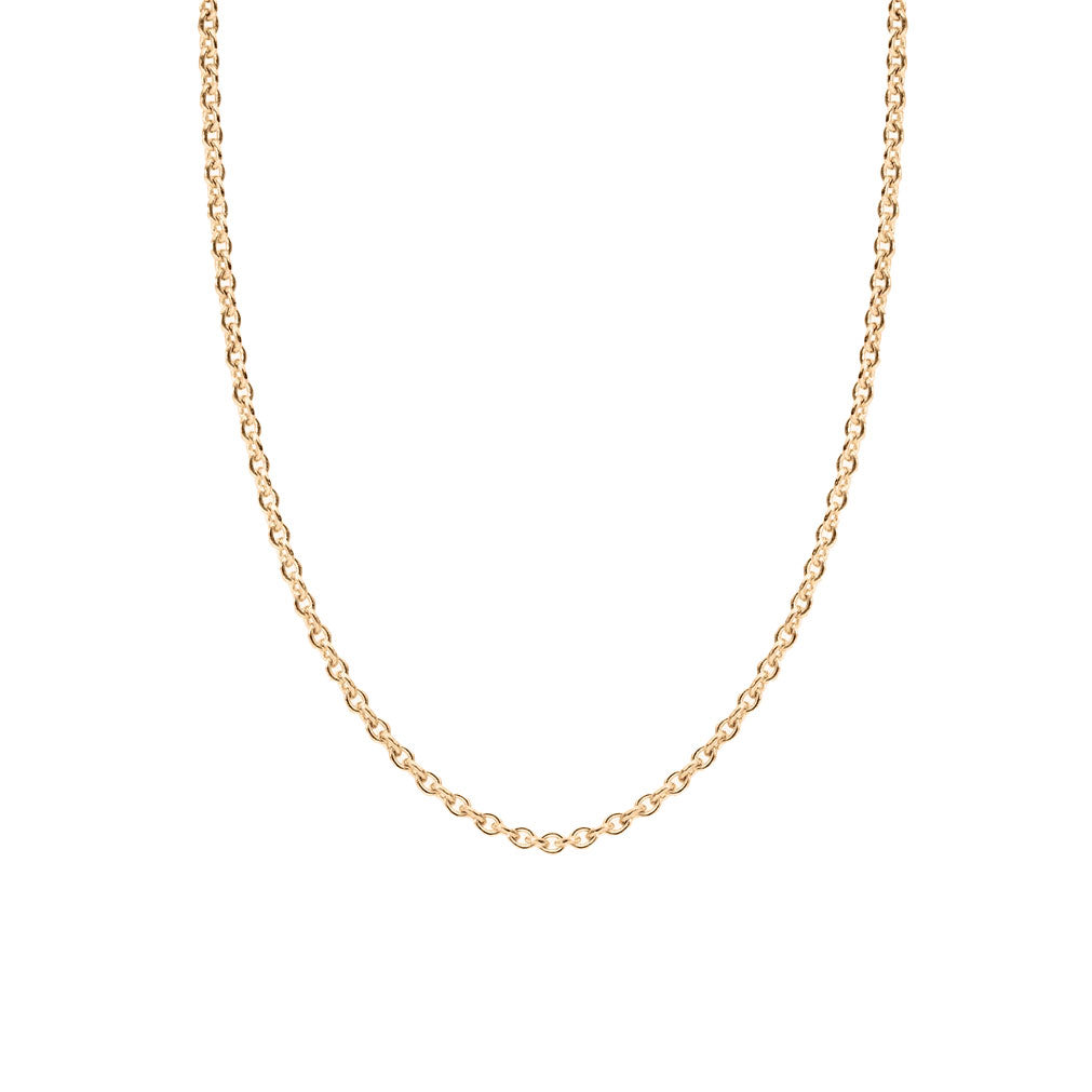 1.6mm Cable Chain Necklace, 14K Fairmined Gold