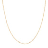 1.7mm Paper Clip Chain Necklace, 14K Fairmined Gold