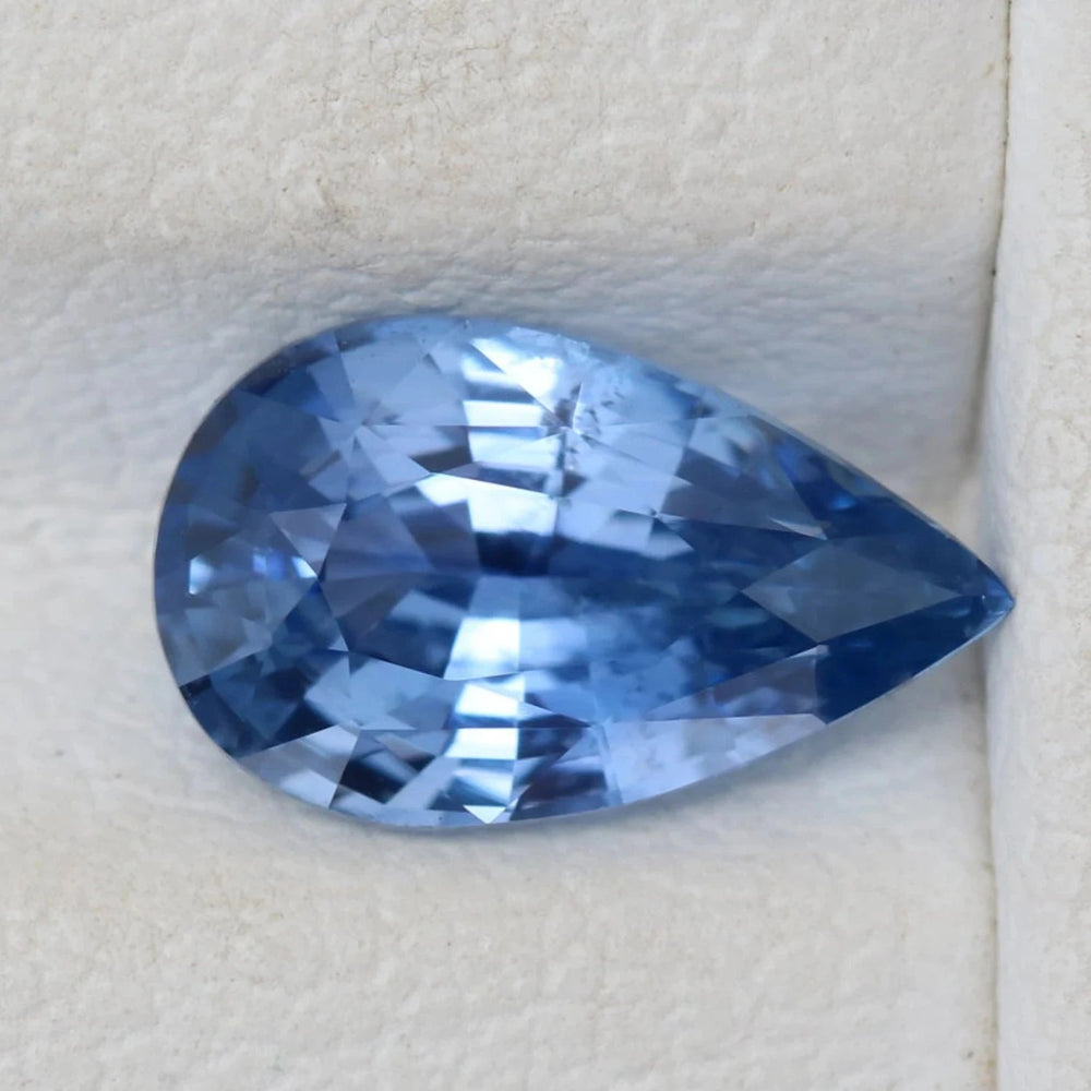 1.62 Ct Pear Cut Blue Sapphire, 9.15mm x 5.5mm x 4.1mm By Valley Rose