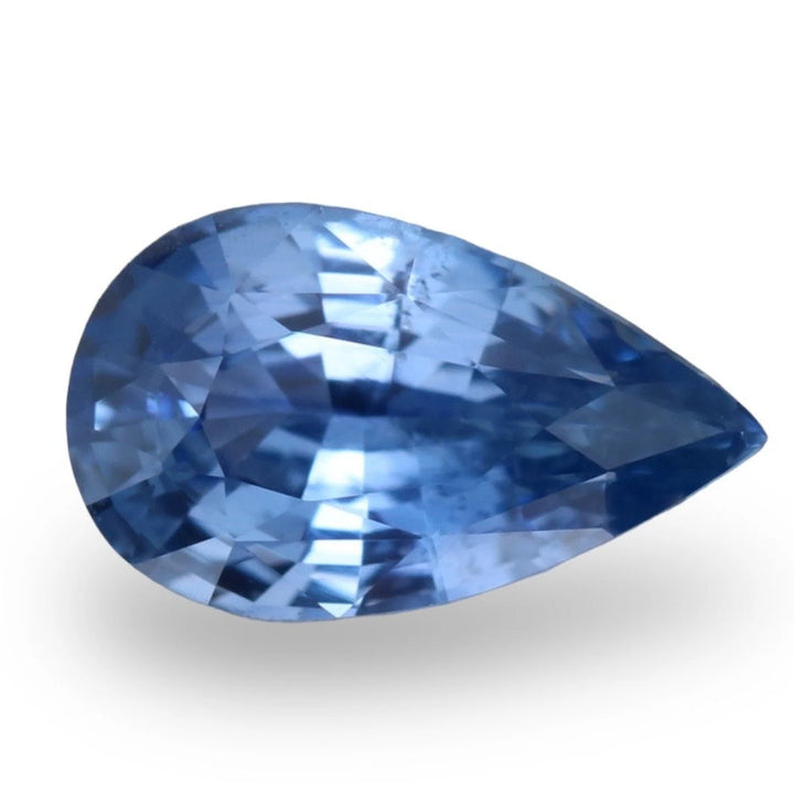 1.62 Ct Pear Cut Blue Sapphire, 9.15mm x 5.5mm x 4.1mm By Valley Rose