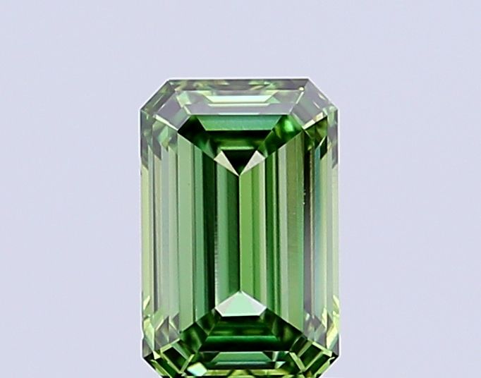Custom for Andrew: Astrid Engagement Ring in 14k Gold with Emerald Cut 1.14ct Green VVS2 Lab Diamond