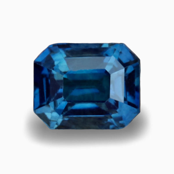 1.12 Ct Ct Emerald Cut Blue Sapphire, 5.9mm x 4.8mm x 3.9mm