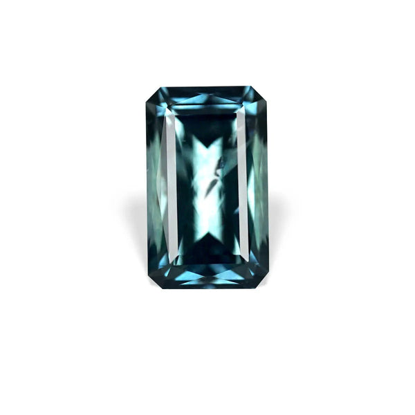 1.54 Ct  Emerald Cut Blue Montana Sapphire, 7.9mm × 4.7mm