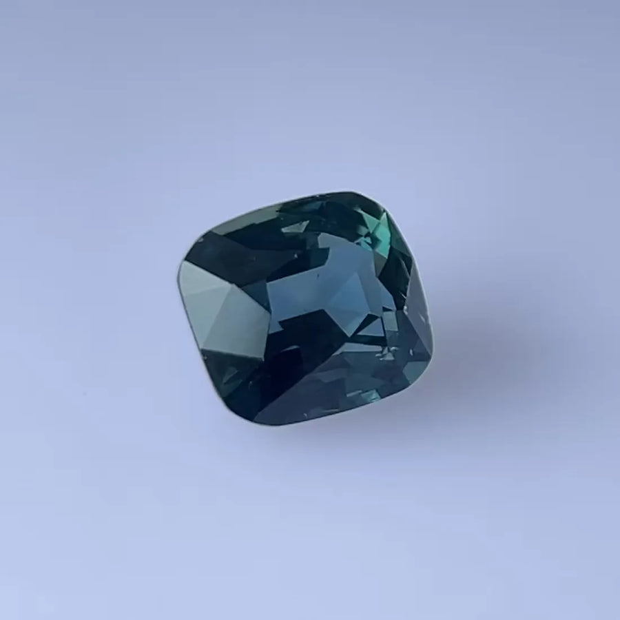 2.00ct Cushion Natural Sapphire (Colour Teal, Clarity Eye Clean, Cut Faceted)