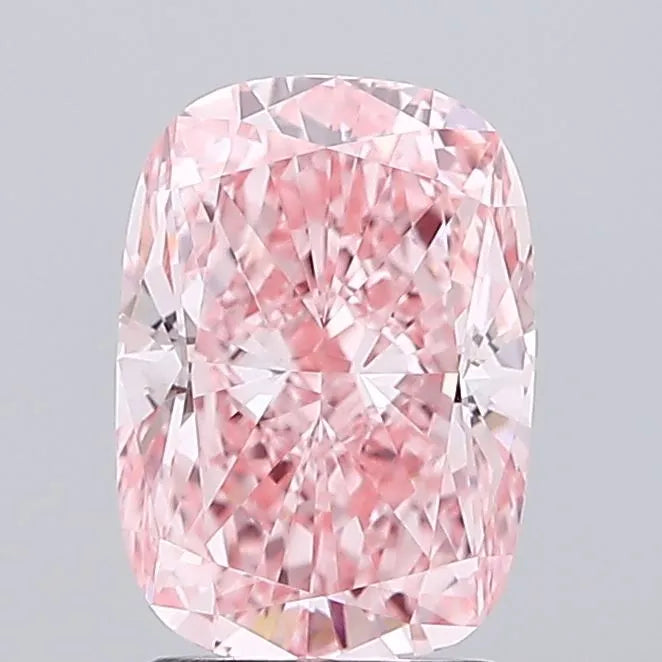 2.00ct Cushion modified Lab Grown Diamond (Colour Fancy Vivid Pink, Clarity VVS2, IGI Certified)