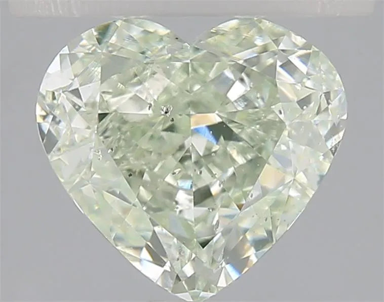 2.01ct Heart Natural Diamond (Colour Fancy Light Yellowish Green, Clarity SI2, GIA Certified)