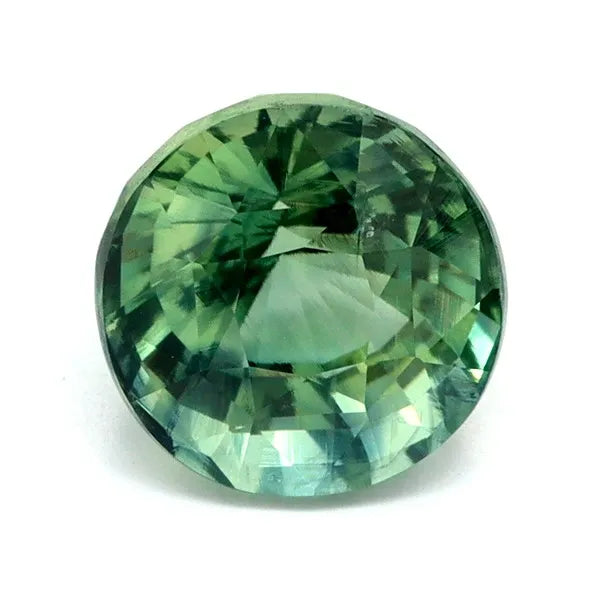 2.02ct Round Natural Sapphire (Colour Green, Clarity Eye Clean, Cut Faceted)