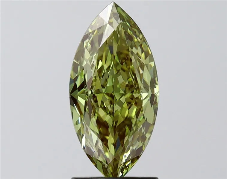 2.03ct Marquise Lab Grown Diamond (Colour Fancy Vivid Green, Clarity VVS2, IGI Certified)