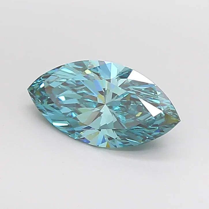 2.06ct Marquise Lab Grown Diamond (Colour Fancy Vivid Blueish Green, Clarity VVS2, IGI Certified)