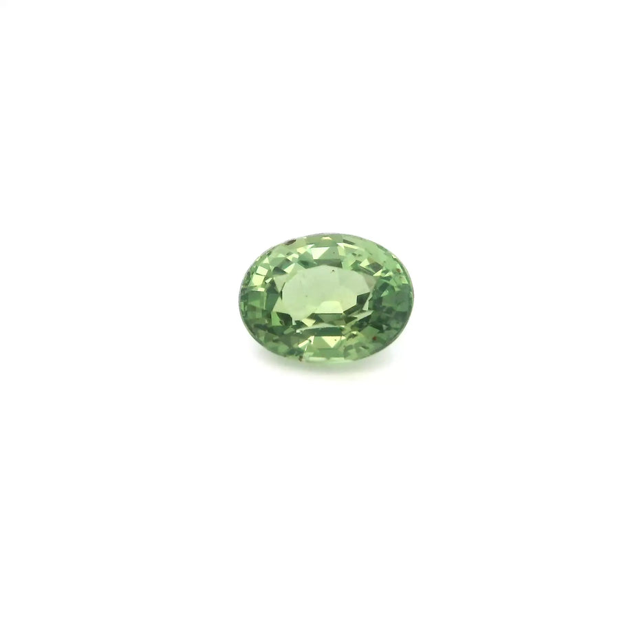 2.06ct Oval Natural Sapphire (Colour Green, Clarity Slightly Included, Cut Faceted)