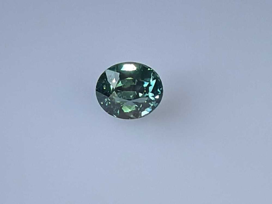 2.06ct Oval Natural Sapphire (Colour Teal, Clarity Eye Clean, Cut Faceted)