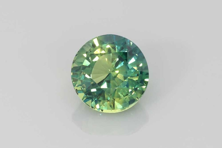 2.07ct Round Natural Sapphire (Colour Bicolor, Clarity Eye Clean, Cut Faceted)