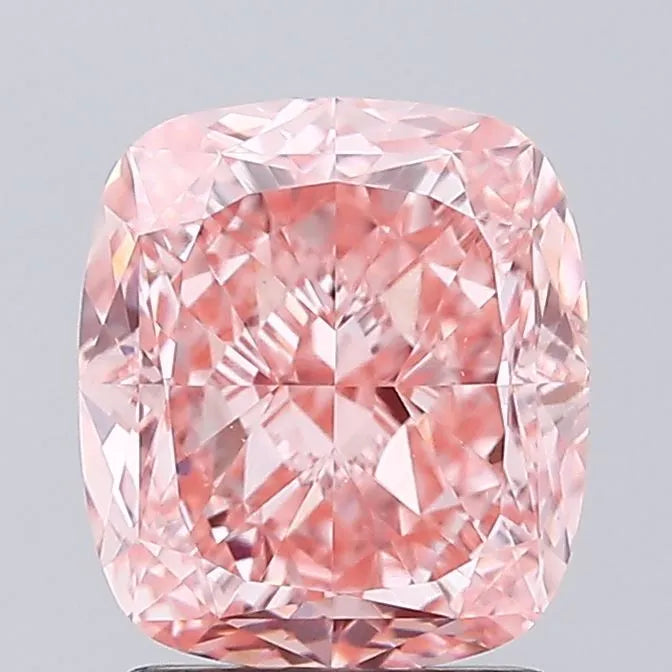 2.09ct Cushion modified Lab Grown Diamond (Colour Fancy Vivid Pink, Clarity VVS2, IGI Certified)