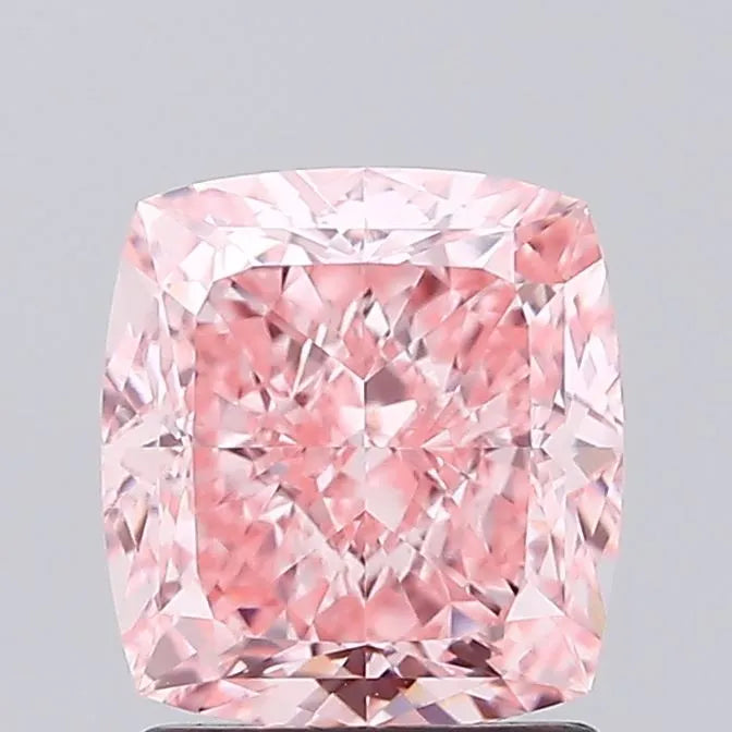 2.09ct Cushion modified Lab Grown Diamond (Colour Fancy Vivid Pink, Clarity VVS2, IGI Certified)