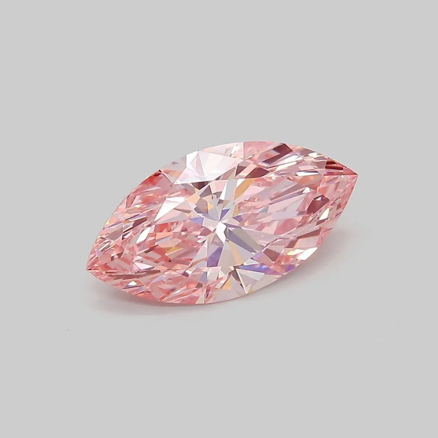 2.09ct Marquise Lab Grown Diamond (Colour Fancy Vivid Pink, Clarity VVS2, IGI Certified)