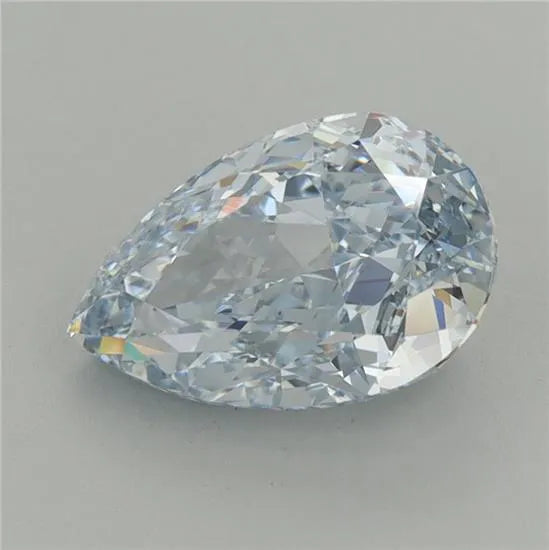 2.09ct Pear Lab Grown Diamond (Colour Fancy Light Blue, Clarity VVS2, IGI Certified)