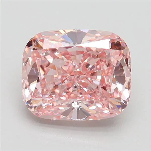 2.10ct Cushion brilliant Lab Grown Diamond (Colour Fancy Intense Pink, Clarity VVS2, IGI Certified)