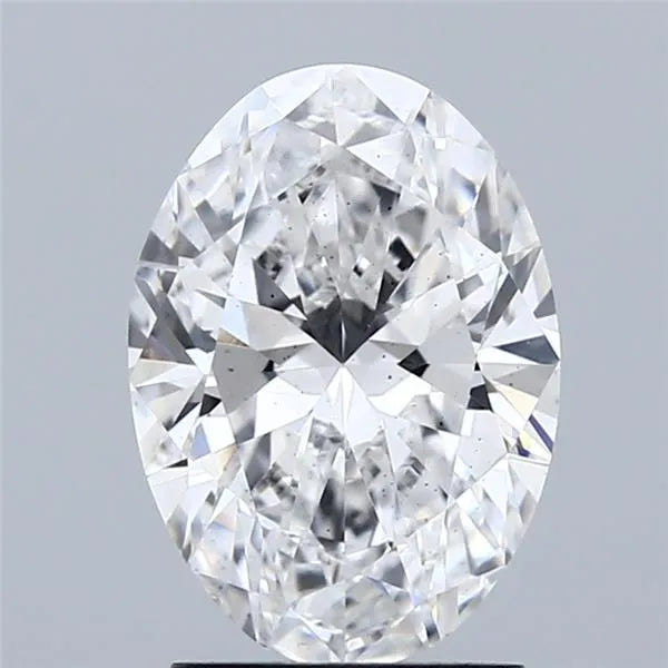 2.14ct Oval Lab Grown Diamond (Colour D, Clarity SI1, IGI Certified)