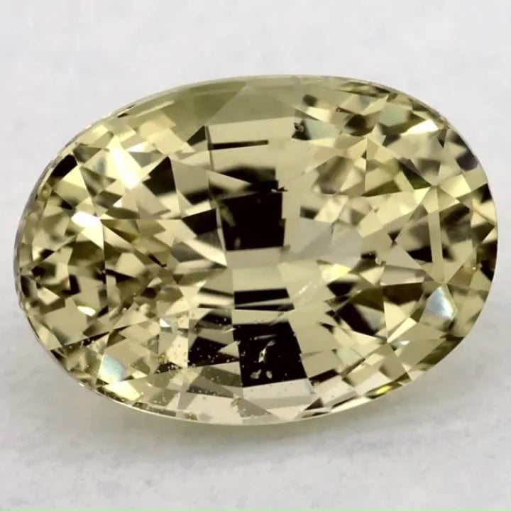 2.14ct Oval Natural Sapphire (Colour Green, Clarity Eye Clean, Cut Faceted)