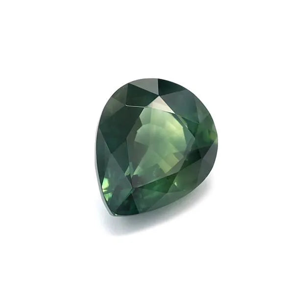 2.35ct Pear Natural Sapphire (Colour Green, Clarity Eye Clean, Cut Faceted)
