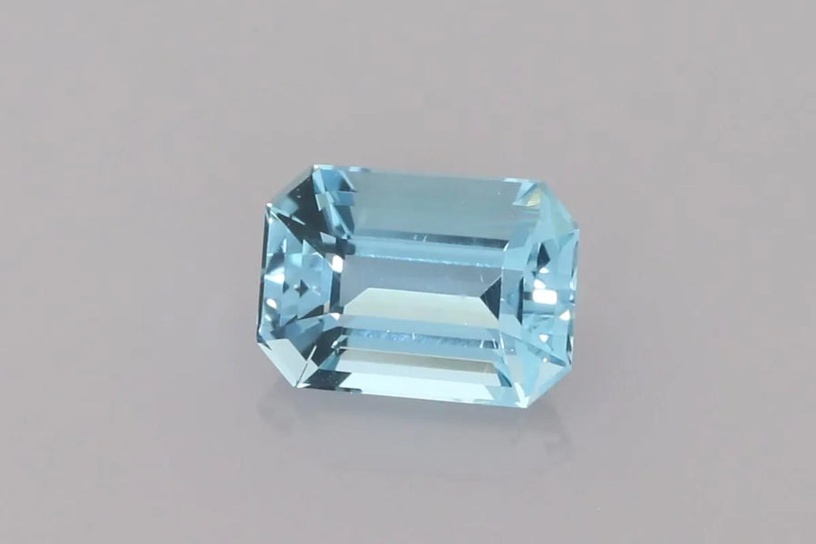 2.42ct Emerald Natural Aquamarine (Colour Blue, Clarity Eye Clean, Cut Faceted)