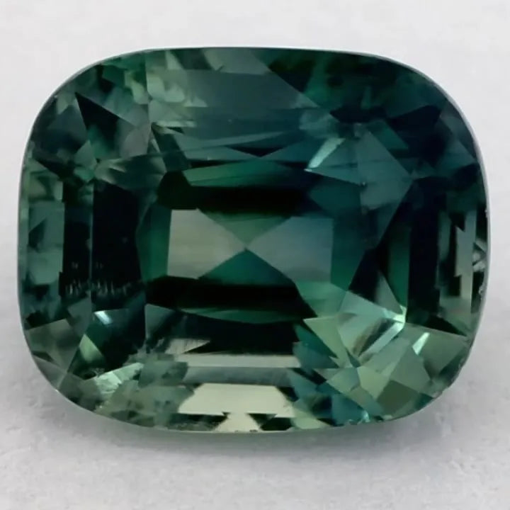 2.49ct Cushion Natural Sapphire (Colour Green, Clarity Slightly Included, Cut Faceted)