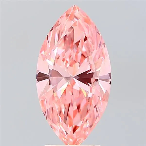 2.50ct Marquise Lab Grown Diamond (Colour Fancy Vivid Pink, Clarity VVS2, IGI Certified)