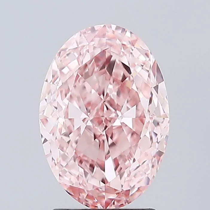 2.52ct Oval Lab Grown Diamond (Colour Fancy Vivid Pink, Clarity VVS2, IGI Certified)