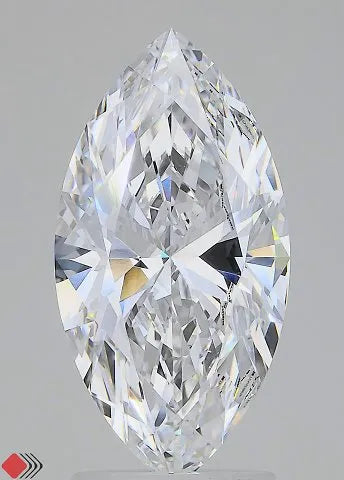 2.53ct Marquise Lab Grown Diamond (Colour D, Clarity VVS1, IGI Certified)