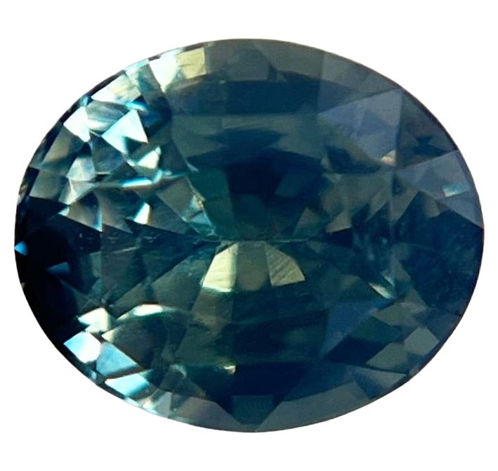 2.62ct Oval Natural Sapphire (Colour Green, Clarity Eye Clean, Cut Faceted)