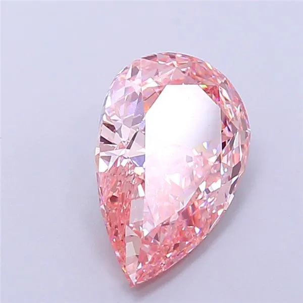 2.69ct Pear Lab Grown Diamond (Colour Fancy Intense Pink, Clarity VS2, IGI Certified)