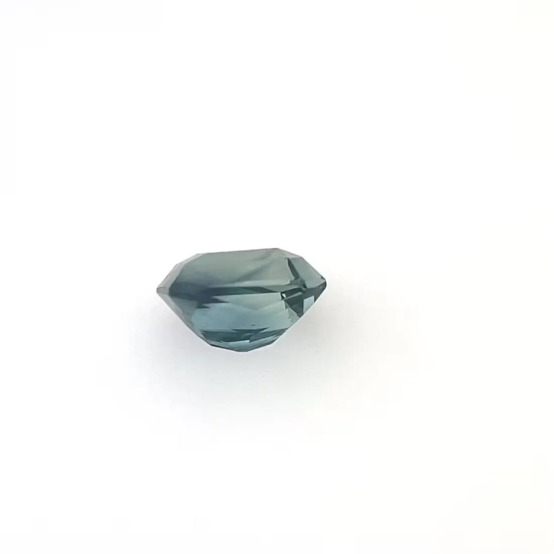 2.75ct Emerald Natural Sapphire (Colour Teal, Clarity Eye Clean, Cut Faceted)