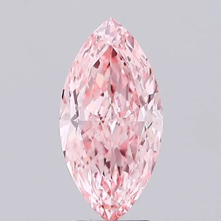 2.82ct Marquise Lab Grown Diamond (Colour Fancy Vivid Pink, Clarity VS2, IGI Certified)