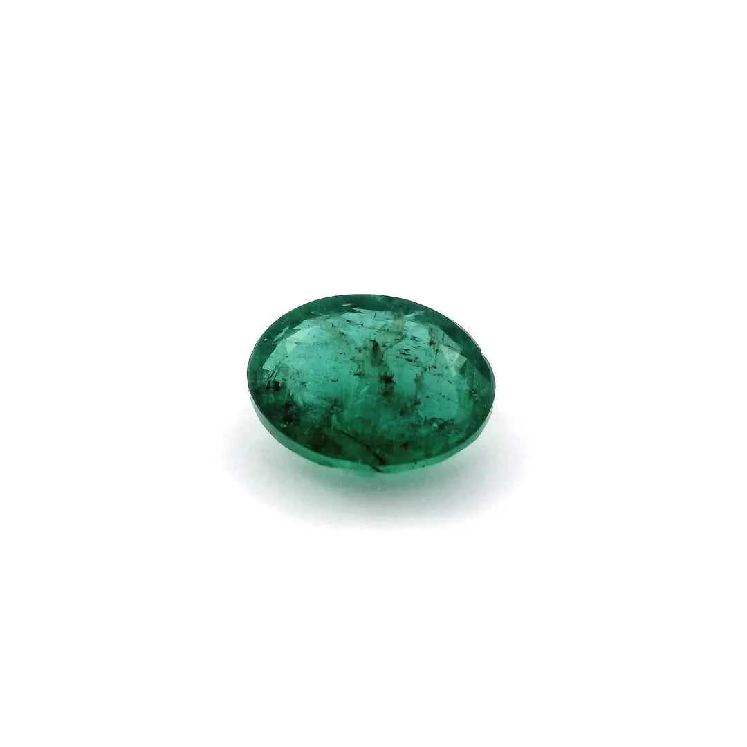 2.94ct Oval Natural Emerald (Colour Green, Clarity Slightly Included, Cut Faceted)