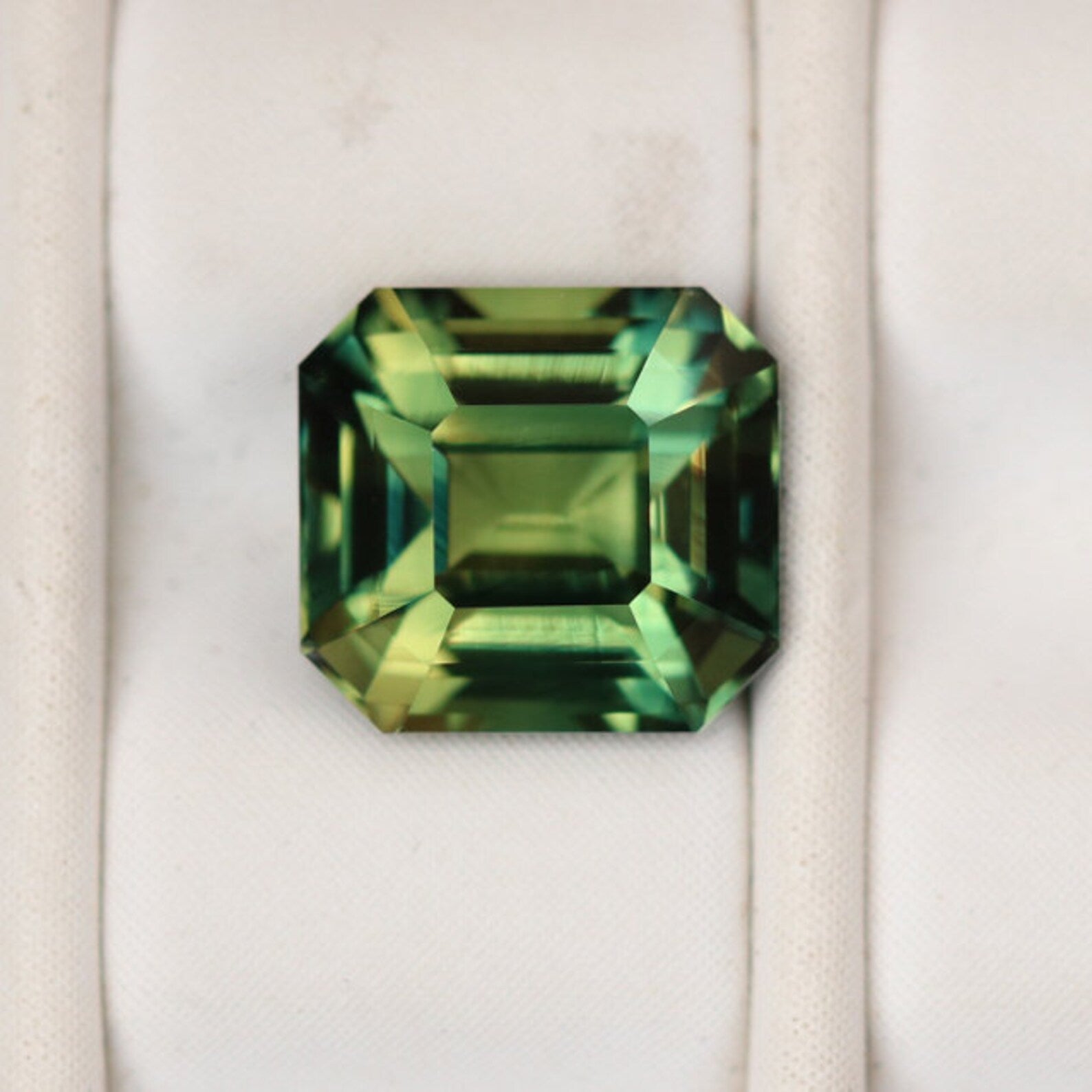 2.02 Ct Emerald Cut Green Sapphire, 6.9mm x 6.4mm x 4.8mm – Valley