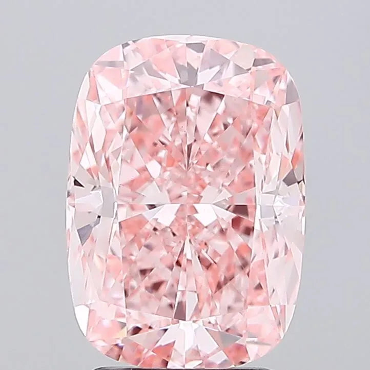 3.00ct Cushion modified Lab Grown Diamond (Colour Fancy Vivid Pink, Clarity VVS2, IGI Certified)
