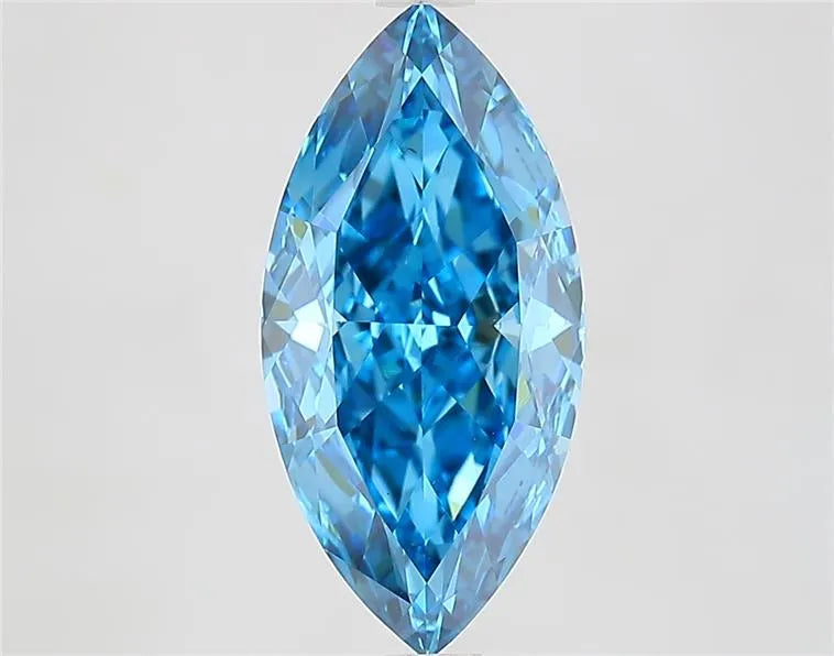 3.00ct Marquise Lab Grown Diamond (Colour Fancy Vivid Blue, Clarity VS1, IGI Certified)