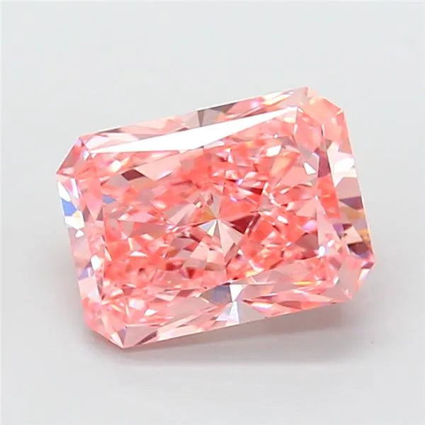3.00ct Radiant Lab Grown Diamond (Colour Fancy Vivid Pink, Clarity VVS2, IGI Certified)
