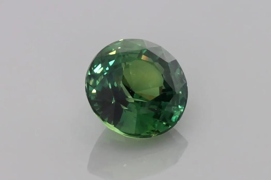 3.00ct Round Natural Sapphire (Colour Teal, Clarity Eye Clean, Cut Faceted)