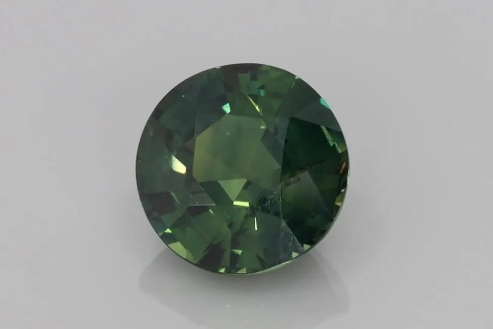 3.01ct Round Natural Sapphire (Colour Teal, Clarity Eye Clean, Cut Faceted)