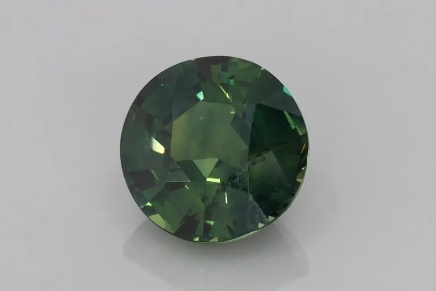 3.01ct Round Natural Sapphire (Colour Teal, Clarity Eye Clean, Cut Faceted)