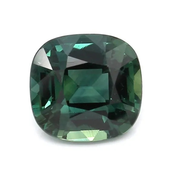 3.03ct Cushion Natural Sapphire (Colour Green, Clarity Eye Clean, Cut Faceted)