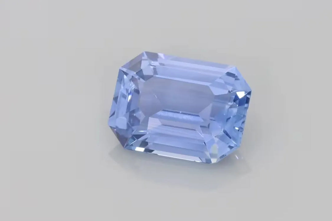3.03ct Emerald Natural Sapphire (Colour Blue, Clarity Eye Clean, Cut Faceted)
