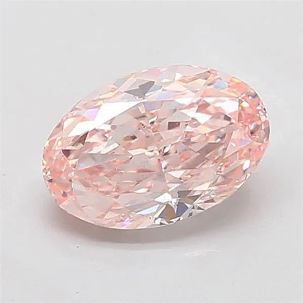 3.03ct Oval Lab Grown Diamond (Colour Fancy Pink, Clarity VS2, IGI Certified)