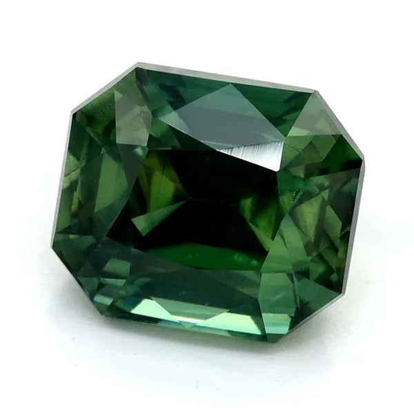 3.06ct Emerald Natural Sapphire (Colour Green, Clarity Eye Clean, Cut Faceted)