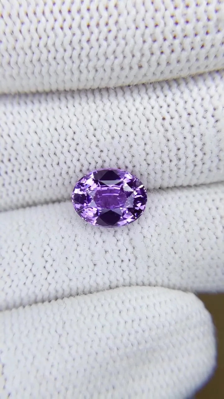 3.11ct Oval Natural Sapphire (Colour Purple, Clarity Eye Clean, Cut Faceted)