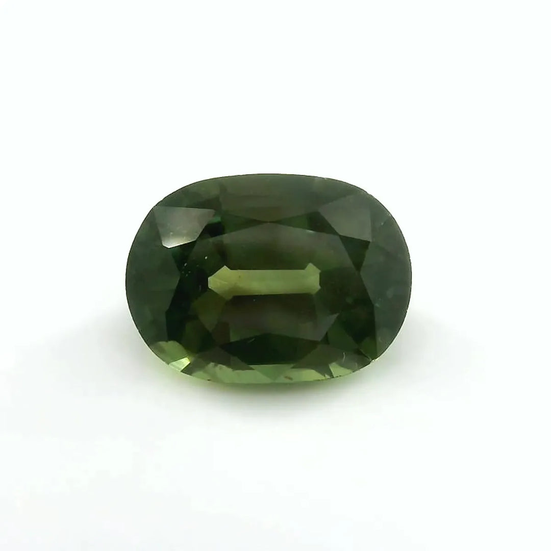 3.20ct Oval Natural Sapphire (Colour Green, Clarity Eye Clean, Cut Faceted)