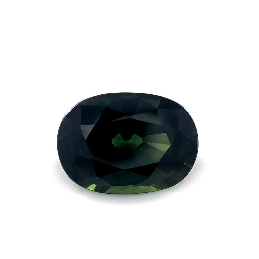3.27ct Oval Natural Sapphire (Colour Green, Clarity Eye Clean, Cut Faceted)