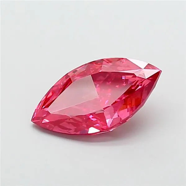 3.29ct Marquise Lab Grown Diamond (Colour Fancy Vivid Pink, Clarity VS2, IGI Certified)